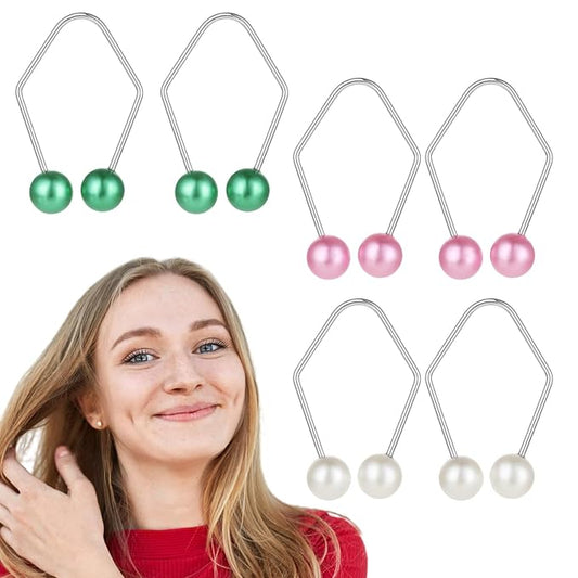 Prasacco 6 Pcs Dimple Makers For Cheeks, Dimple Makers for the Face Face Mask Maker Portable Dimple Trainer Dimple Maker Tool Develop Natural Dimples devices Gifts for Women Men (White/Pink/Green)