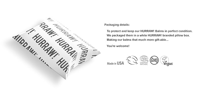 Hurraw! Chocolate & Mint Lip Balm, 3 Pack: Plastic-Free with new cardboard push-up tube. Certified Organic, All Natural Origin, Vegan & Cruelty Free. Gluten, Bee, Shea, Soy & Palm Free. Made in USA