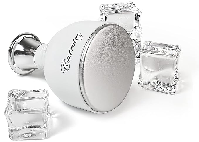 carrotez Ice Roller for Face and Eye Facial Massage Tool, Cooling and Rolling Women Skin Care Cooling for Relaxing and Relieve Fine Lines and Wrinkles and Reduce Puffiness (White)