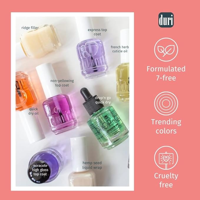 duri Herbatherapy Cuticle Drops for Damaged Cuticle, Blend of Natural Oils and Herb Extracts Treatment, by Duri Cosmetics