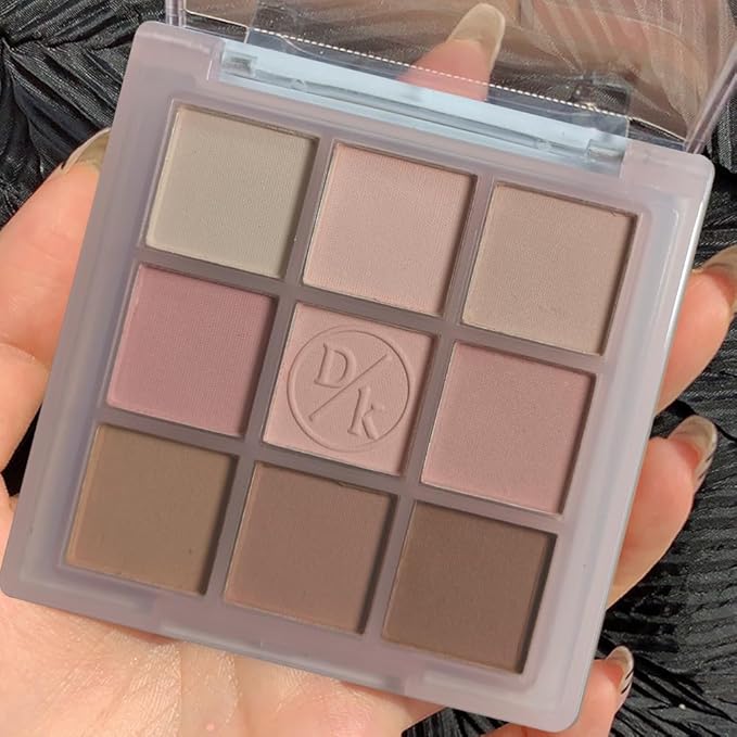 Eyeshadow Palette Makeup- 9 Colors matte nude naked Eyeshadow Palette Matte Korean Natural Eye Shadow palettes Highly Pigmented Naturing-Looking Long Lasting (08#)