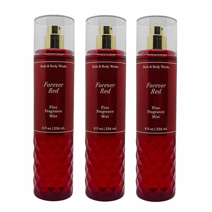 Bath and Body Works Forever Red Fine Fragrance Mist, 8.0 Fl Oz, 3-Pack (Packaging May Vary)