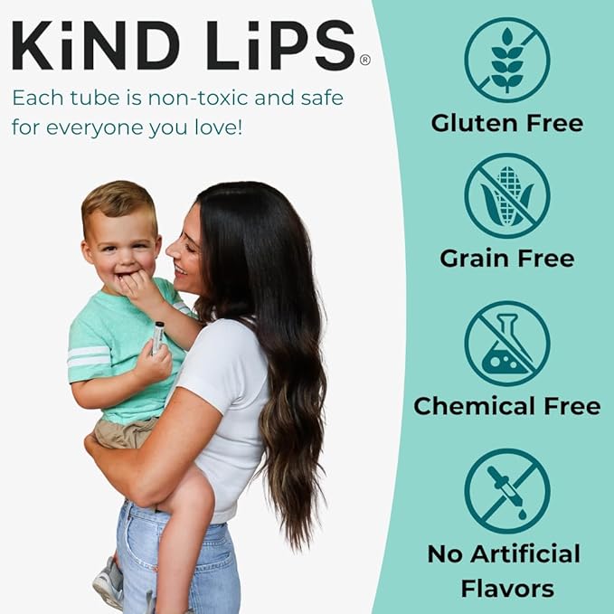 Vanilla Lemon Lip Balm – Hydrating Lip Moisturizer with Organic Ingredients | Fresh Citrus & Sweet Vanilla Lip Care | Gluten & Grain Free | Clean Beauty | Kind Lips Single Tube