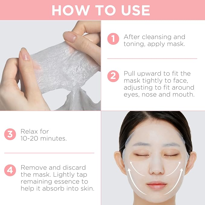 Mediheal Official Best Korean Sheet Mask - Collagen Essential Face Mask Lifting and Firming For All Skin Types Value Sets (20 Count (Pack of 1))