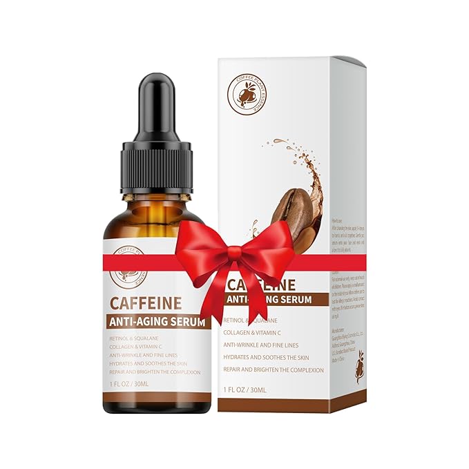 Caffeine Eye Serum Under Eye Treatment Serum for Moisturizing Anti-Aging Brightening Eye Serum, Caffeine Cream for Wrinkles, Dark Spots and Dark Circles Beauty Skin Care
