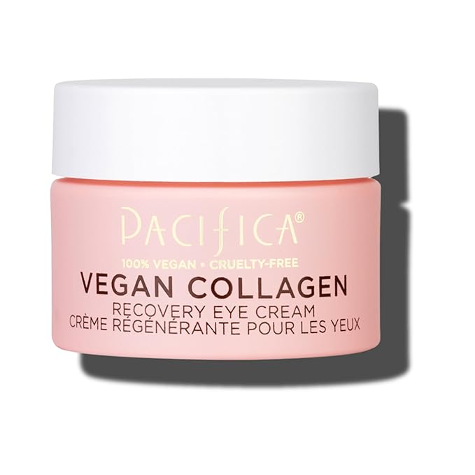 Pacifica Beauty, Vegan Collagen Overnight Recovery Eye & Face Cream, Hyaluronic Acid, Caffeine, Vitamin C & E, Hydrating & Moisturizing Skin Care for Aging and Dry Skin, 15ml - 0.5 fl oz