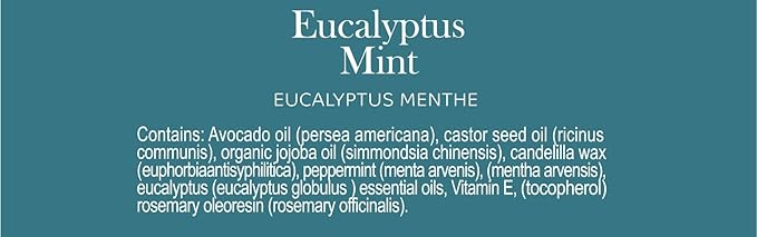 Eucalyptus Mint Lip Balm Collection, Vegan Lips,
