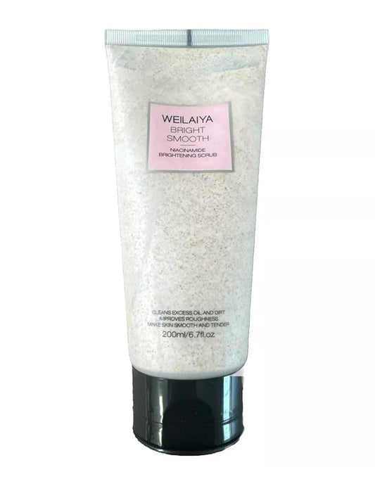 Bright Smooth Niacinamide Pecan Body Scrub – 200mL / 7.04 fl oz – Exfoliating Scrub for Body Acne & Dead Skin – Gentle, Hydrating, Non-Drying Formula for Smooth, Renewed Skin