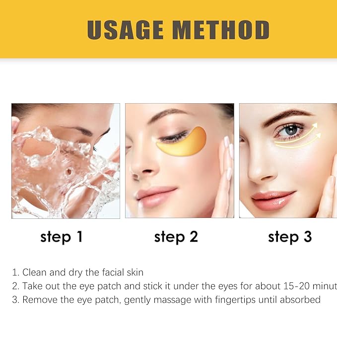 30 pairs 24k gold eye