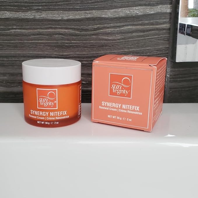 Suntegrity Synergy NiteFix - Renewal Cream, 2oz - use at night and wake up with Wow! skin.