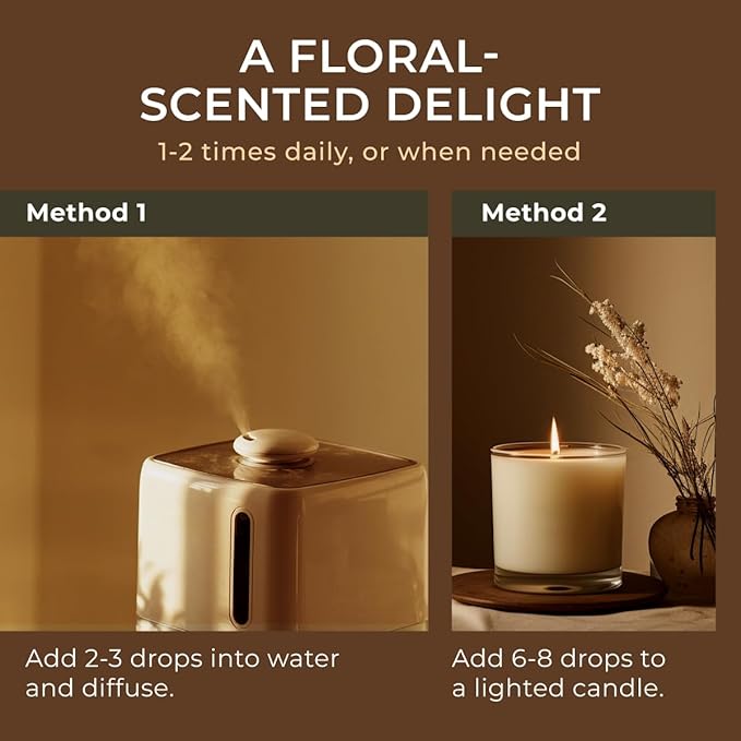 Gya Labs Jasmine Essential Oil for Diffuser - 0.17 Fl Oz - 100% Pure Natural Jasmine Oil for Skin, Hair, Body Massages Aromatherapy, Candle Making - Floral & Alluring Scent