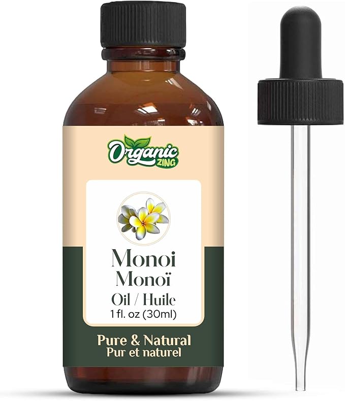 Monoi (Gardenia taitensis) Oil | Pure & Natural Essential Oil for Aroma & Diffusers, Skincare & Haircare- 30ml/1.01fl oz