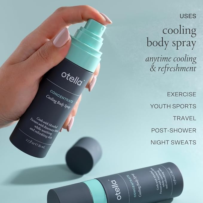 Cooling Body Spray with Menthol and Aromatherapy Rosemary Mint Scent to help you Concentrate, 2.7 oz. | Anytime Immediate Heat Relief | TSA Approved | Gluten Free | Vegan | Paraben Free