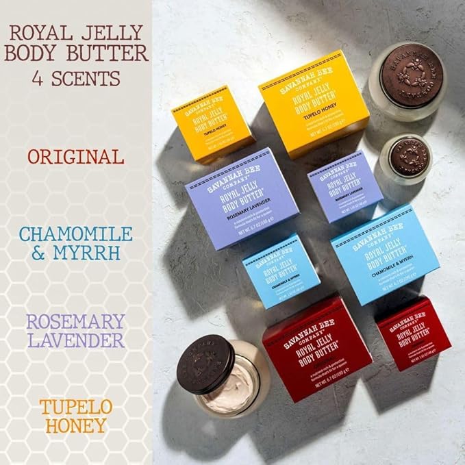 Savannah Bee Company Royal Jelly Body Butter ROSEMARY LAVENDER 6.7 Ounce
