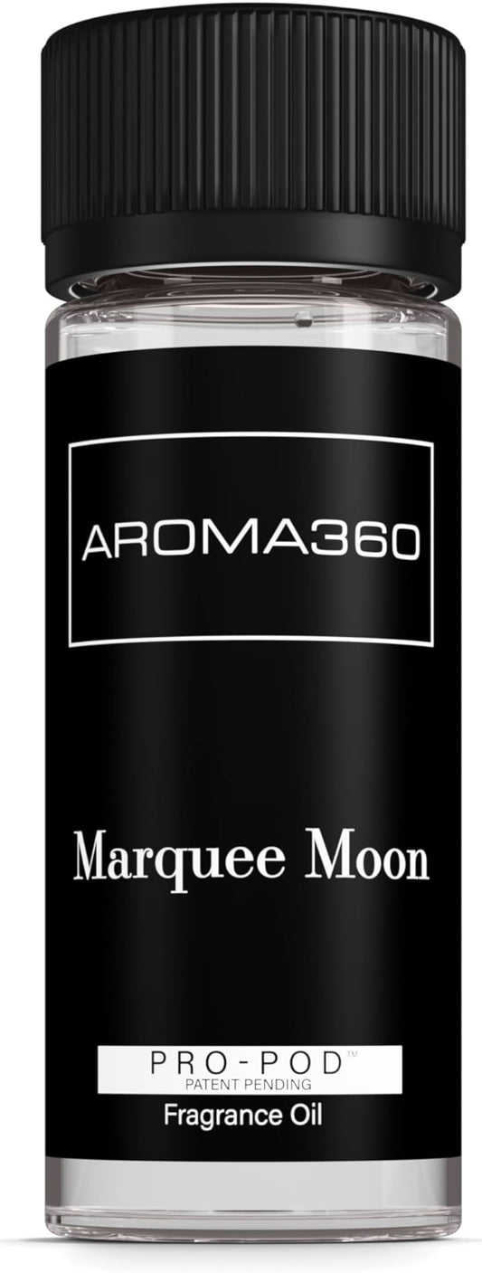 Aroma360 - Marquee Moon Pro Pod Fragrance Oil Blend | Hotel Inspired Luxury Essential Oil Diffuser | Aromatherapy Scent Diffuser Oil | White Tea, Leather and Soku Lime 1.7 fl oz, 50 mL