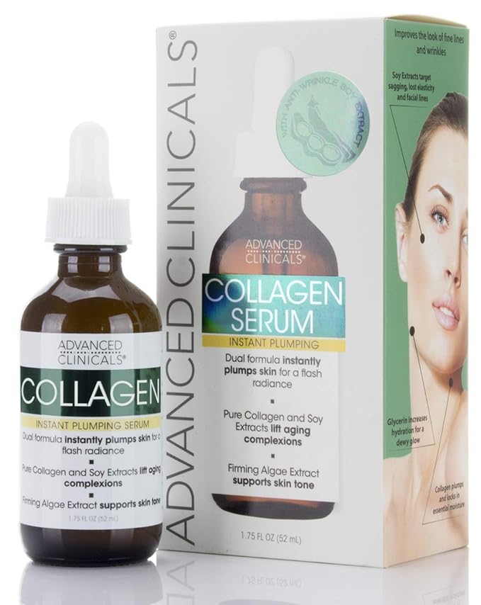 Advanced clinicals collagen facial serum