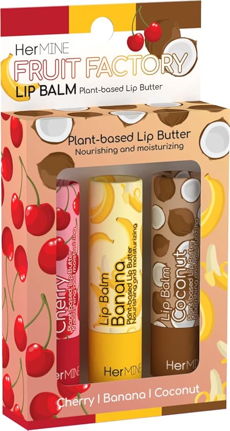HerMINE Lip Balm Plant-based Lip Butter Flavors