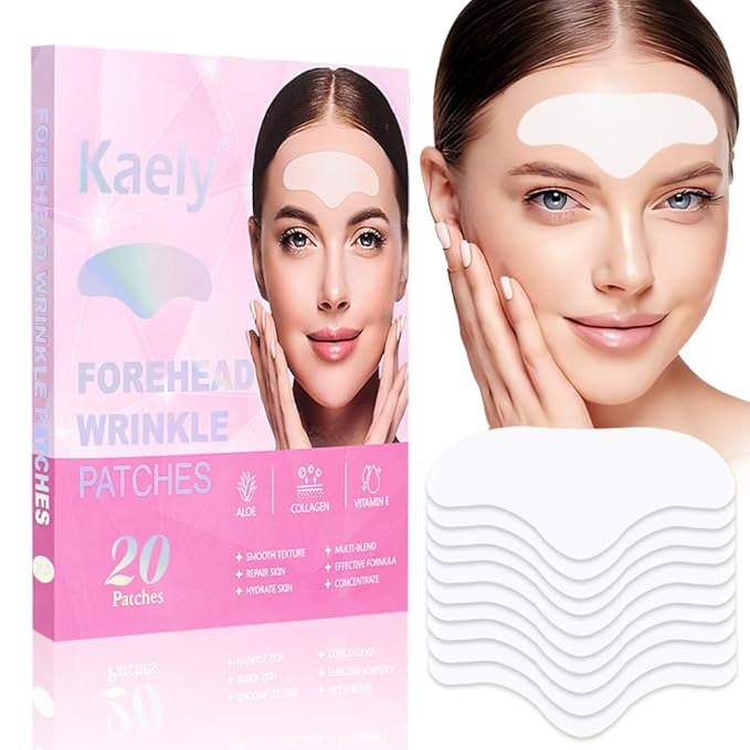 EVPCT 20pcs Forehead Wrinkle Patches - Face Tape for Smoothing Facial Wrinkles Overnight
