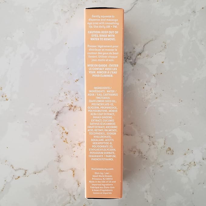 Nuria - Defend Triple Action Eye Cream for Dark Circles, Puffiness and Fine Lines, Nourishing Under Eye Cream with Ginseng and Mulberry Root, 15mL/0.5 fl oz