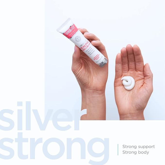 Silver Biotics Advanced Skin Cream | Grapefruit Scent | Lotion Infused with SilverSol and Hyaluronic Acid | All Natural Ingredients to Heal, Smooth Your Skin Blemishes and Scars | 1.2 oz