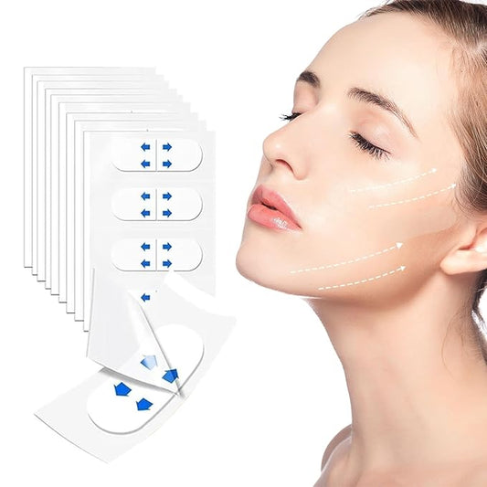 Face Lift Tape Invisible,132PCS, for Double Chin, Wrinkles, Saggy Skin Lifting, Face Lifter Tape