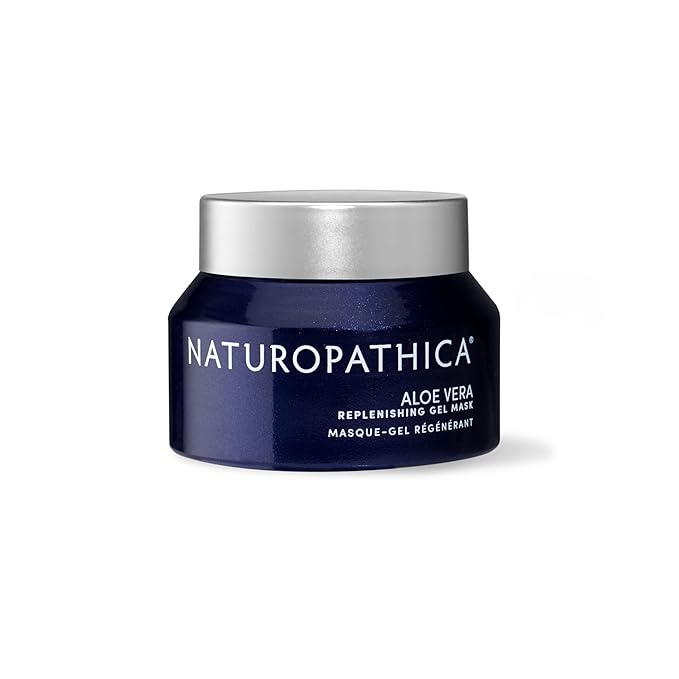 Naturopathica Aloe Vera Replenishing Gel Mask, Hydrating Face Mask Rich in Antioxidants, Cooling Facial Mask to Calm Redness & Soothe Sensitive Skin, 1.69 fl oz