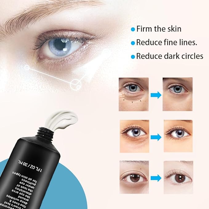 Instant Firm Eye Cream - Visibly Lift & Tighten Skin | Reduces Dark Circles, Puffiness & Fine Lines | Anti-Aging Hydration for All Skin Types