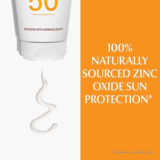 Eucerin Sun Sensitive Mineral Baby Sunscreen SPF 50, Sunscreen Lotion with Zinc Oxide Protection, Mineral Sunscreen, 4 Fl Oz Tube