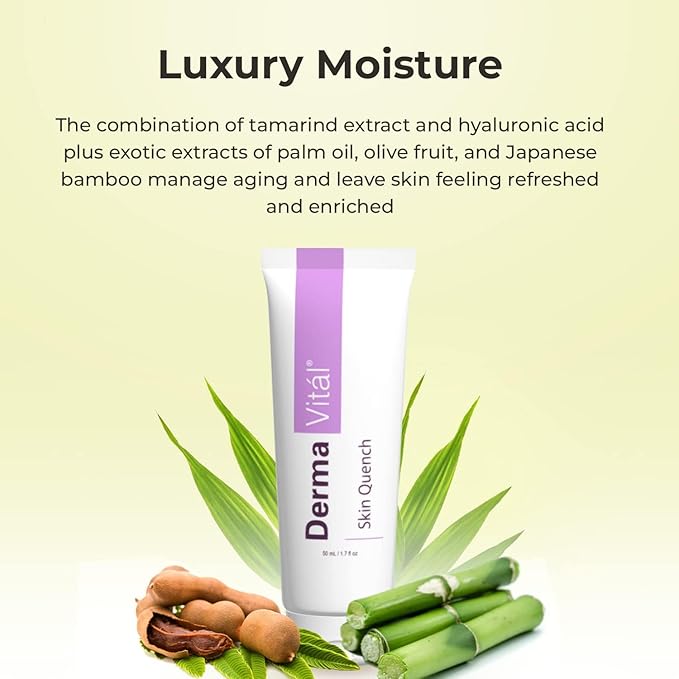 DermaVitál Skin Quench Facial Moisturizer for DermaWand - Face Moisturizer, Cream Combines Argireline, Sodium Hyaluronate and Aloe Vera - Reduce the Appearance of Wrinkles - 1oz