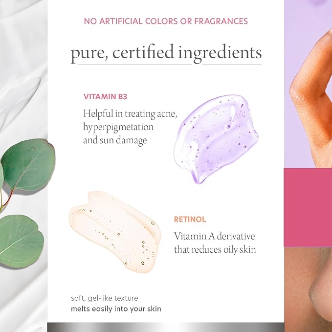 Retinol and Niacinamide Daily Face Moisturizer - Treats Acne & Hyperpigmentation, Brightening & Anti-aging Day Cream - Cruelty Free Korean Skin Care - All Skin Types - 1.69 Fl. oz/ 50ml