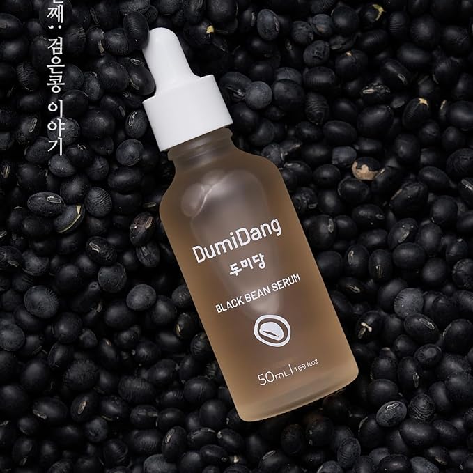 Black Bean Serum - Korean Traditional Vegan Skincare Formula, Anti-Aging and Elasticity with Fermented Black Bean Extract, Vegetable Collagen and Carrot Extract, 50mL | 1.69fl.oz.