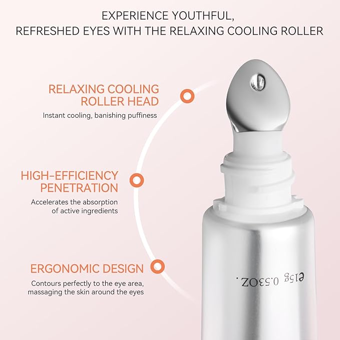 Caffeine Eye Cream(1 PACK), Eye Cream Anti Aging for Dark Circles & Puffiness, Delay Skin Aging, Brightens the Eye Contour,Eye Skin Care Suitable for Men and Women(15g/0.5oz)