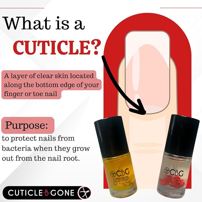 Hydrating Cuticle Oil, Softens Dry Cuticles, Moisturizes Nail Beds, Conditions Skin, Smooths Rough Edges, Supports Nail Care, Mandarine & Ylang Ylang, 0.27 Fl Oz