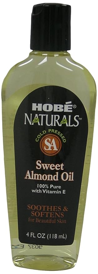 Hobe Naturals Sweet Almond Oil, 4 Fluid Ounce