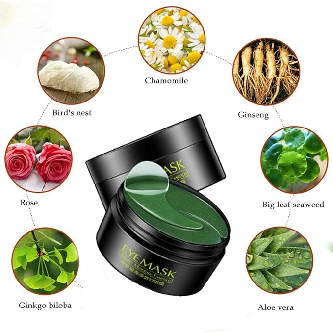 Collagen eye gel pads, green