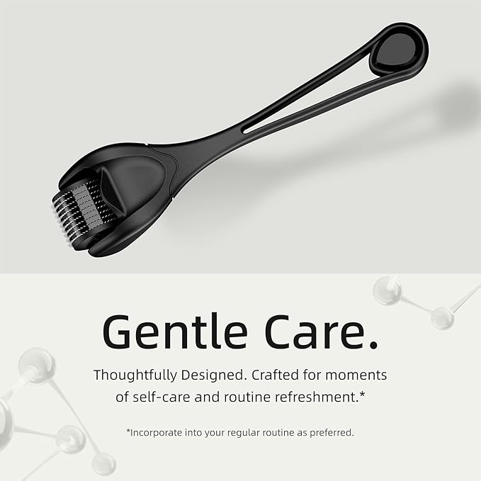 Microneedling Roller for Face and Beard | Derma Roller for Women and Men | Micro Needle Roller for Scalp Face [Pro]