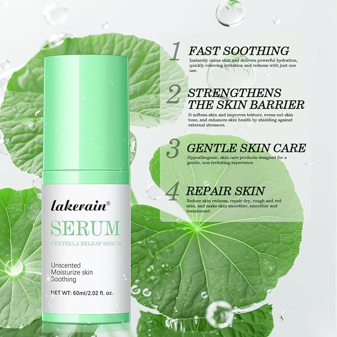 NICEFACE Centella Releaf Serum, Soothing, Calming, Facial Serum for face, Vegan & Cruelty-Free
