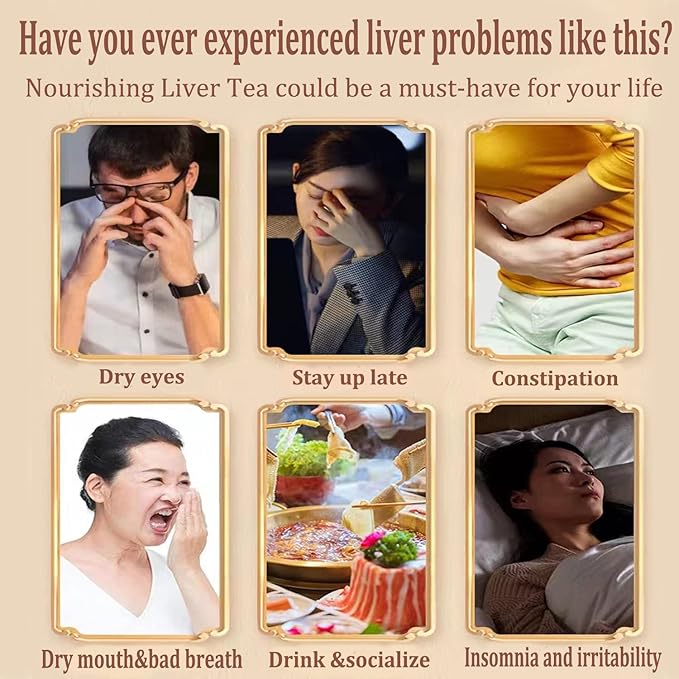 Nourishing Liver Tea，Daily Liver Nourishing Tea with 18 Different Herbs for Healthy Liver (3 Boxes 90 Bags)