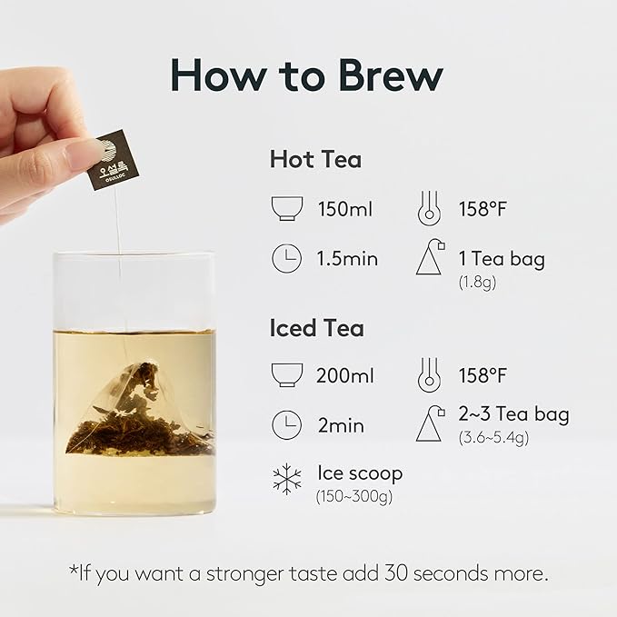 Osulloc Wedding Green Tea (Floral & Sweet Muscat Scent) | Korean Premium Blended Tea Bag | Sweet Fruit Tea | 20 Count Tea Bags, 1.06oz