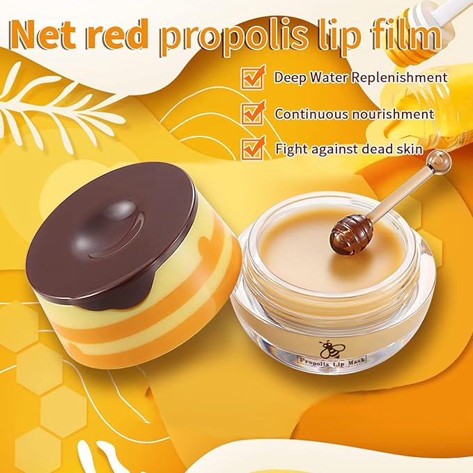 Bee Lip Balm Honey Pot, Exfoliating