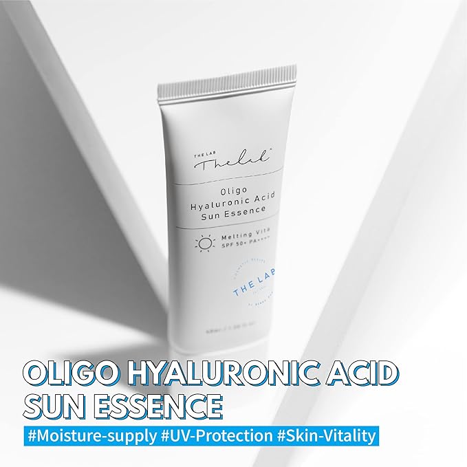 Blanc Doux Oligo Hyaluronic Acid UVA UVB Sun Essence Airy Touch 1.35 Oz SPF 50+ PA++++ Reef-Safe Makeup Base Sunscreen No Greasiness Stickiness Whitecast Sunblock Vegan Sensitive Dry Acne-Prone Skin