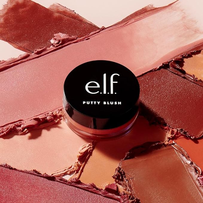 e.l.f. Putty Blush, Creamy & Ultra Pigmented Formula, Infused with Argan Oil & Vitamin E, Tahiti, 0.35 Oz (10g)