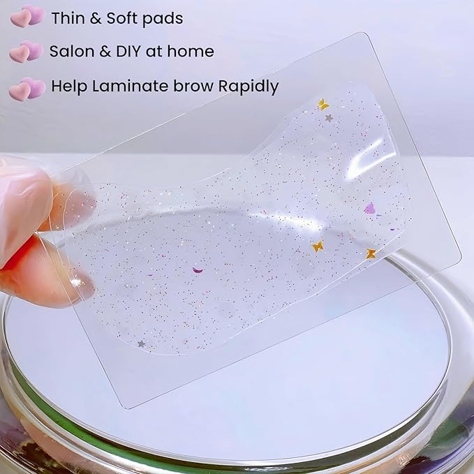 Brow Perm Patch Silicone Lash Lift Shield Mate Self Sticky Eyebrow Lamination Cover Tool Gel Eyebrow Perming Pads Soft Patches Self-Adhesive Reusable Brow Lifting Pad Laminate Brow Lift Rapidly