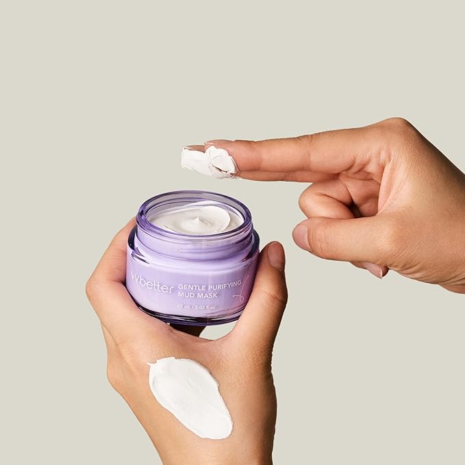 Gentle Purifying Mud Mask - Bentonite and Kaolin Clay Mask for Blackheads and Pores - Mineral Detox Korean Skincare for Glowing and Balanced Skin - For All Skin Types - 2.02 Ounces