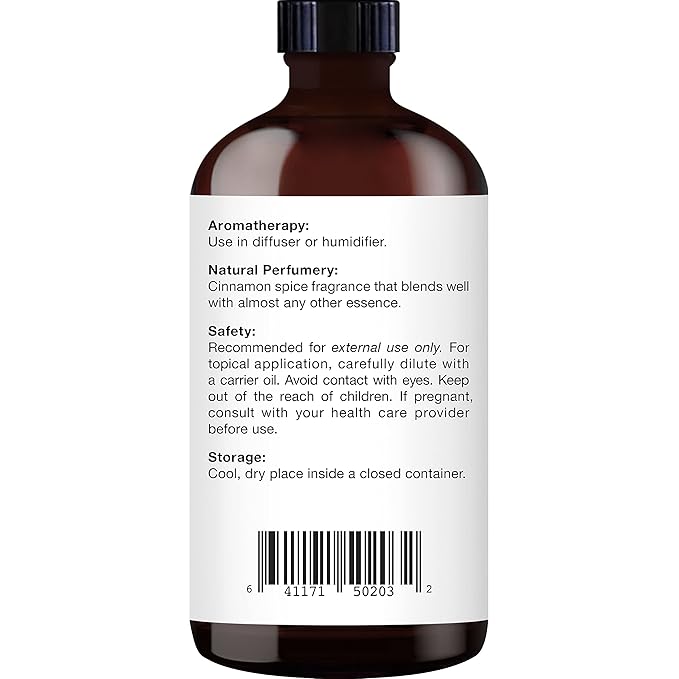 Majestic Pure Cinnamon Essential Oil | 100% Pure and Natural Cinnamon Oil | Premium Grade Essential Oils for Hair Care, Home Diffusers, Skin, Aromatherapy, Massage and Humidifiers | 4 Fl Oz