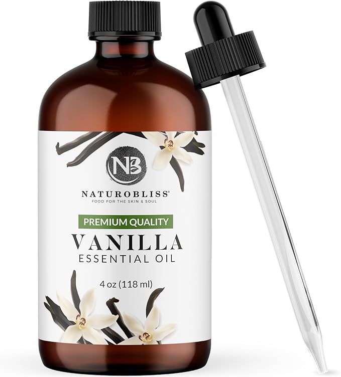 NaturoBliss 100% Pure Natural Undiluted Vanilla Essential Oil (4oz) Premium Quality