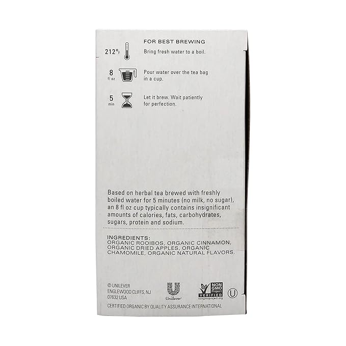 Tazo Organic Baked Cinnamon Apple Tea, 20 ct