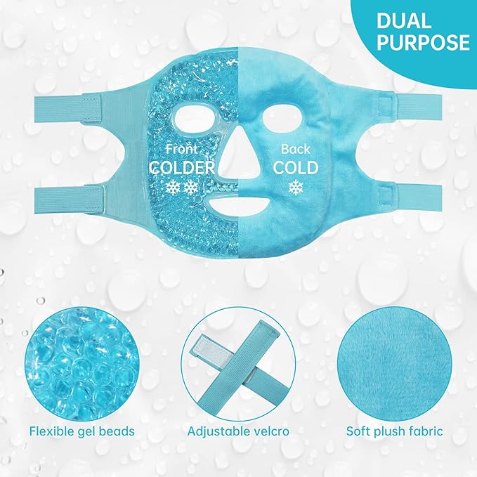 Cold face eye mask ice