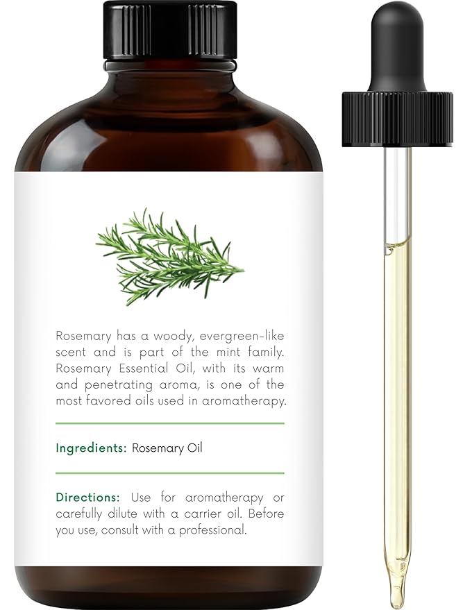 Handcraft Blends Rosemary Essential Oil - Huge 4 Fl Oz - 100% Pure and Natural - Premium Grade Essential Oil for Diffuser and Aromatherapy