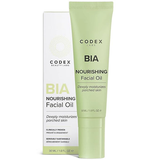 Codex Labs Bia Nourishing Face Oil - Hydration, Moisturizing & Smoothing - For Dry Skin, Sensitive Skin, All Skin Types - With Omega-3, Rosehip Oil, Vitamin E - Cruelty-Free, Vegan Skincare (1oz)